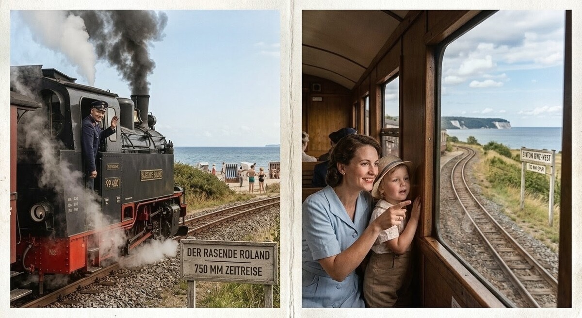 Der "Rasende Roland" auf Rügen